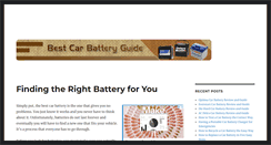 Desktop Screenshot of bestcarbatteryguide.com